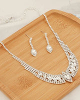 Crystal Luxe Marquise necklace - front view