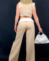 Urban Chic 2 pcs Pant Set (Nude) - Palazzo Couture Online
