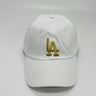 White Baseball Cap with Gold Embroidery – Urban Elite - front view