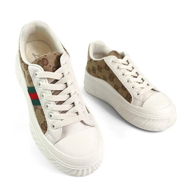 Urban Luxe Evander Monogram Sneakers for women - monogram sneakers by Palazzo Couture