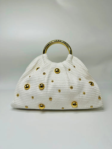 Vacation Mode Soft Woven Tote Bag White - women's evening clutch