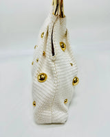 Vacation Mode Soft Woven Tote Bag White - stylish purse for going out