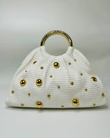 Vacation Mode Soft Woven Tote Bag White for women - bag by Palazzo Couture