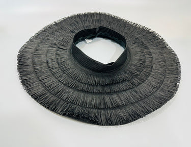Vacation Vibes Fringe Straw Hat (Black) - Palazzo Couture Online