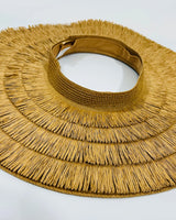 Fringe Straw Sun Hat in Brown – Vacation Vibes Style - view 3