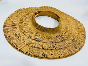 Fringe Straw Sun Hat in Brown – Vacation Vibes Style - view 3