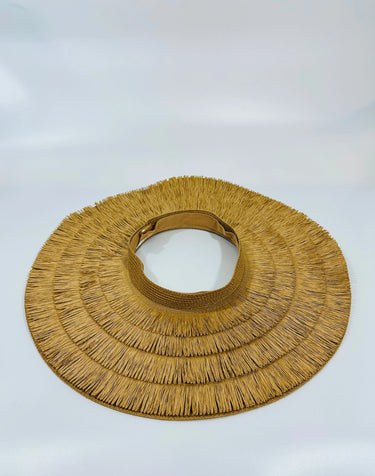 Fringe Straw Sun Hat in Brown – Vacation Vibes Style - view 5