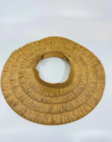 Fringe Straw Sun Hat in Brown – Vacation Vibes Style - view 6