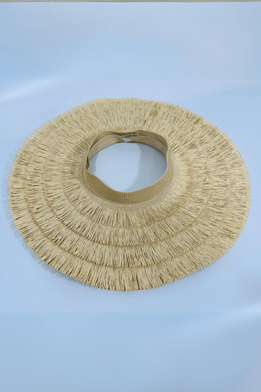 Vacation Vibes Fringe Straw Hat (Natural) - Palazzo Couture Online