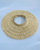 Fringe Straw Sun Hat in Natural – Vacation Vibes Style - front view