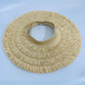 Fringe Straw Sun Hat in Natural – Vacation Vibes Style - front view