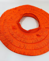 Fringe Straw Sun Hat in Orange – Vacation Vibes Style - view 2