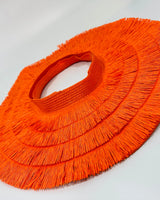 Fringe Straw Sun Hat in Orange – Vacation Vibes Style - view 3