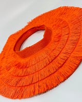 Fringe Straw Sun Hat in Orange – Vacation Vibes Style - view 4