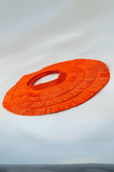 Vacation Vibes Fringe Straw Hat (Orange) - Palazzo Couture Online