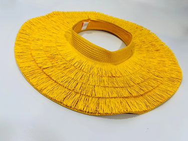 Fringe Straw Sun Hat in Yellow – Vacation Vibes Style - view 2