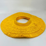 Fringe Straw Sun Hat in Yellow – Vacation Vibes Style - front view