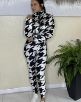 Women's  pant set matching style back view