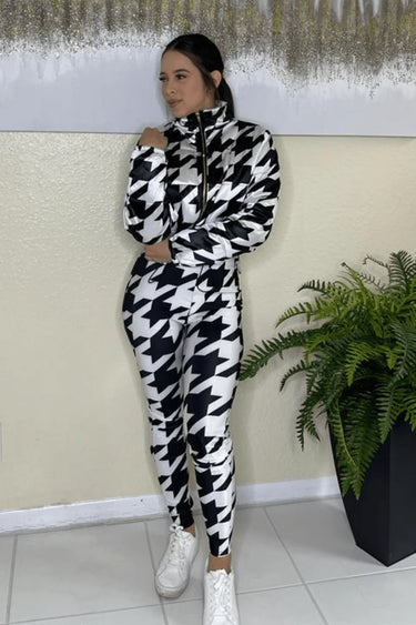 Women's  pant set matching style back view