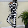Vail Tours Houndstooth Pant Set with Stretch Fit front view showing complete two piece pant set