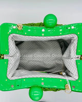 Vane Straw Vintage handbag (Green) - Palazzo Couture Online