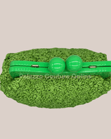 Vane Straw Vintage handbag (Green) - Palazzo Couture Online