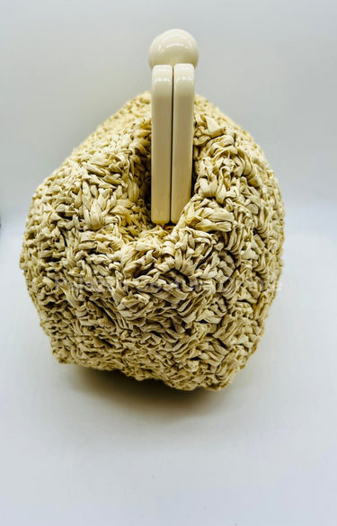 Vane Straw Vintage handbag (Natural) - Palazzo Couture Online