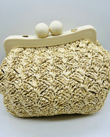 Vane Straw Vintage handbag (Natural) - Palazzo Couture Online