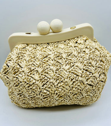 Vane Straw Vintage handbag (Natural) - Palazzo Couture Online
