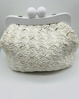 Vane Straw Vintage handbag (White) - Palazzo Couture Online