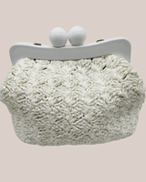 Vane Straw Vintage handbag (White) - Palazzo Couture Online