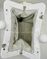 Vane Straw Vintage handbag (White) - Palazzo Couture Online