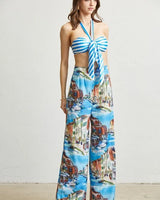 Women's  pant set matching style back view