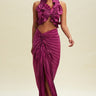 Vixen Skirt Set (Magenta) - Palazzo Couture Online