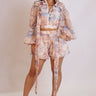 Voyager Map Print Short Set - Sand Rose - Palazzo Couture Online