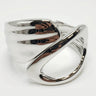 Waves Crashing Cuff Bangle (Silver) for women - fashion jewelry by Palazzo Couture