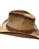 Sundance Straw Cowboy Hat with Braided Band - view 3