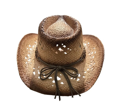 Sundance Straw Cowboy Hat with Braided Band - view 4