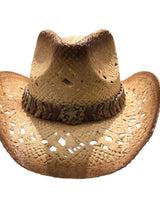 Sundance Straw Cowboy Hat with Braided Band - front view