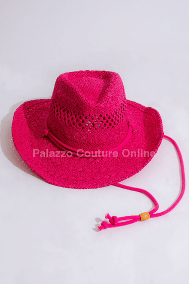 Western Solid Cowboy Hat (Pink) - Palazzo Couture Online
