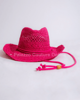 Western Solid Cowboy Hat (Pink) - Palazzo Couture Online