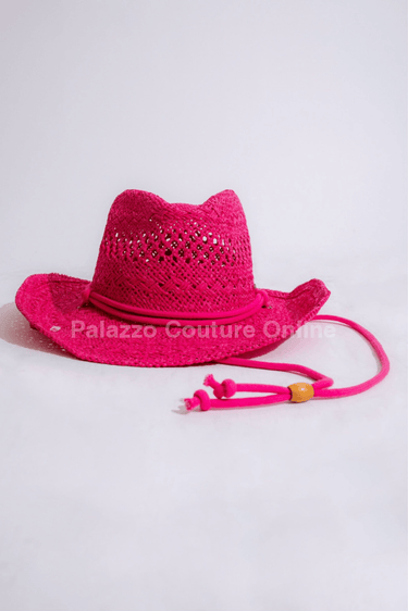 Western Solid Cowboy Hat (Pink) - Palazzo Couture Online