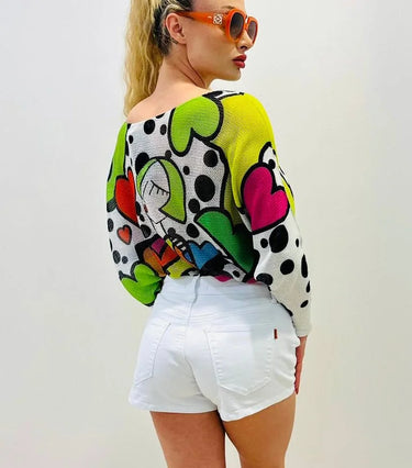 White Denim Shorts – High-Rise Casual Stretch Fit view 3