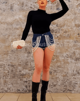 Whitin a Dream Denim Shorts - Palazzo Couture Online