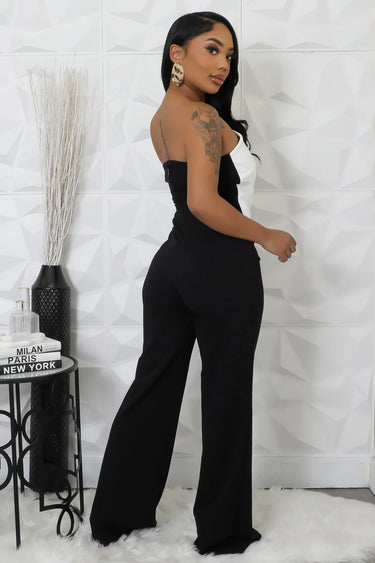 Wide Leg Jumpsuit Black – High Style Jumpsuit - elegant jumpsuit for parties and events
