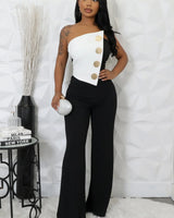 Wide Leg Jumpsuit Black – High Style Jumpsuit for women - stylish jumpsuit by Palazzo Couture