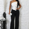 Wide Leg Jumpsuit Black – High Style Jumpsuit for women - stylish jumpsuit by Palazzo Couture