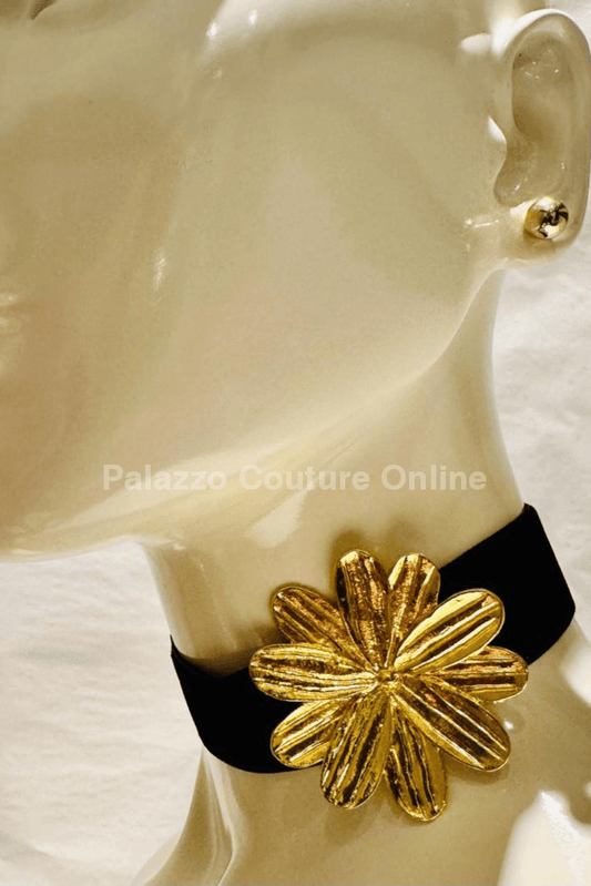 Wild Flower Chocker (Gold) Gold Necklaces