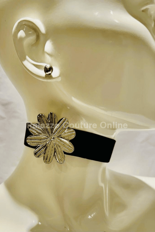 Wild Flower Chocker (Silver) Silver Necklaces
