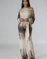 Stretch wide leg jumpsuit with self-tie waist